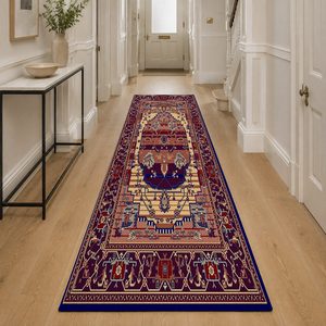 Tapis RUGS DEPOT LXDP-0284, vente en gros, rouge bordeaux, tapis traditionnel oriental imprimé numériquement, lavable en machine, chenille, antidérapant - Product Image 5