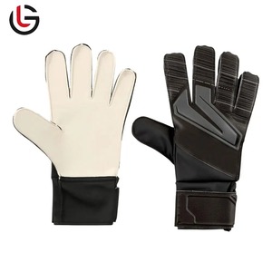 GLOBAL LEATHER Leather Goalkeeper Gloves with Fingertips Adult Children Thick Latex Smooth Football Training Four Seasons - Product Image 1
