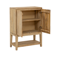 Buffet haut moderne en bois de manguier pour hôtel et salon