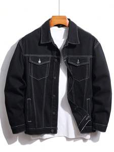 Meilleure veste en jean pour homme, automne-hiver, écologique, respirante, 100% coton, vintage, élégante, durable, polyvalente - Product Image 6