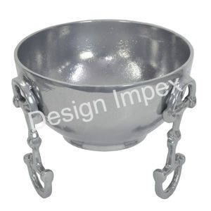 Cuencos modernos con Base de equilibrio de pantalla para vajilla de Navidad, cubiertos hechos a mano, cuenco elegante con herradura de caballo de aluminio - Product Image 3