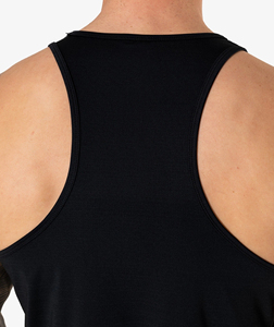 Camiseta sin mangas de gimnasio de punto transpirable informal para hombre OEM con logotipo frontal para Estilo de vida y entrenamiento - Product Image 3