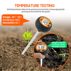 Sonde de test de pH numérique portable 3 en 1 SMART SENSOR PH328 pour sol (pH, humidité, température) - Product Image 4