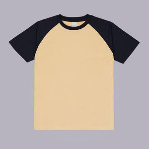 เสื้อยืดแขนแร็กแลนผ้าฝ้าย100% พร้อมส่ง230gsm โรงงานที่มีคุณภาพสูงโดยตรงขายส่งโลโก้ที่กำหนดเองพิมพ์สั้นถัก - Product Image 2