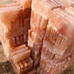 100% ladrillos de sal del Himalaya naturales de 1x8x8 pulgadas hechos a mano para cocinar a la parrilla y decoración porosidad sólida - Product Image 5
