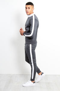 Hommes évasés survêtements de course Jogging costumes Streetwear survêtements Offre Spéciale nouveau Style Logo personnalisé blanc 100% coton produit - Product Image 4