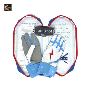 Guantes de bateo de béisbol de softbol de la mejor calidad Guantes de bateo de cuero para hombres Guantes de bateo de béisbol transpirables - Product Image 5