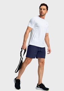 Pantalones Cortos de Gimnasio con Bolsillo Trasero para Hombre, Cintura Elástica de Tela Ligera de Secado Rápido con Cordón Ajustable, Perfecto para Entrenamiento - Product Image 6