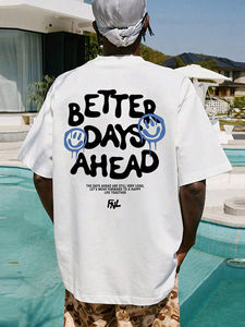 T-shirt tendance Design personnalisé T-shirt à col rond Vêtements décontractés pour hommes T-shirt pour hommes avec personnalisation complète - Product Image 4