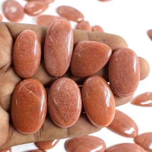 2024 JaipurSale Loose Natural Orange Aventurine Crystal 20mm <b>Larimar</b> Pear Fancy Pear Various <b>Jewelry</b> Making Necklaces Quartz - Product Image 2