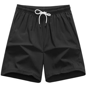 Short de bain d'été décontracté trois-quarts à séchage rapide pour hommes, tricoté pour la course à pied, l'entraînement et le sport. - Product Image 1