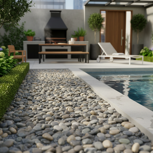 Thủ đá màu xám tự nhiên cobbles & sỏi 15/25mm hạt Kích thước 25 kg túi - Product Image 5