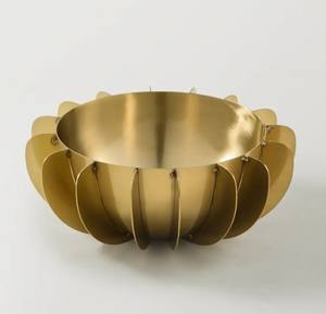 Bol à fruits décoratif en laiton au design unique Premium Fancy Modern Luxury Saladier Metal Service Bowl Tableware Centerpiece - Product Image 4