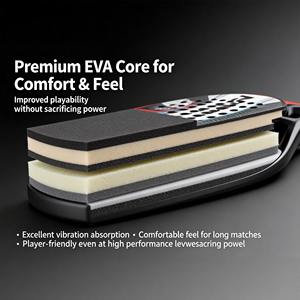 Raqueta de Pádel Profesional de Fibra de Carbono 12K 18K con Núcleo de EVA |   Pala de Pádel de Alto Rendimiento |   Raqueta de Pádel con Logotipo Personalizado OEM - Product Image 3