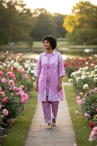 Nouvelle mode indienne, magnifique design coloré, tissu rayonne lourd, kurti et pantalon courts pour le bureau ou les soirées, prix de gros. - Product Image 3