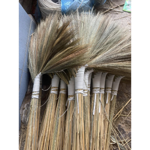 Escoba de paja de hierba ecológica/escoba suave vietnamita con mango de plástico para limpieza doméstica y comercial - Product Image 2