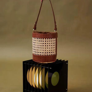 BOLSO DE PAJA DE CUERO BONITO MAYORES - Product Image 1