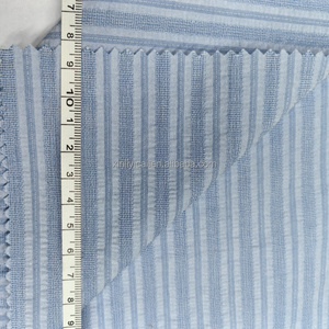 Tessuto <span class=keywords><strong>Seersucker</strong></span> a Righe Personalizzabile 100% <span class=keywords><strong>Cotone</strong></span> Pettinato Leggero per Donna, Ragazzi e Ragazze - Traspirante, Morbido e Antipiega - Product Image 3