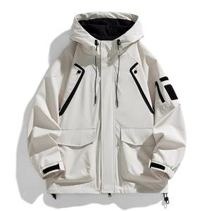 Chaqueta Cortavientos de Lona Informal para Hombre, Estilo Vintage, de Alta Calidad, para Otoño e Invierno 2026, Fabricante OEM Personalizado, Impermeable - Product Image 3