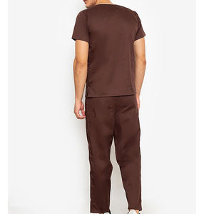 OEM personnalisé hôpital infirmière haute qualité unisexe peigné hôpital gommage ensembles gommage ensemble uniformes tissé soins infirmiers médicaux gommages - Product Image 2