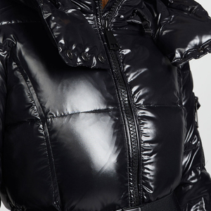 Chaquetas acolchadas impermeables con relleno de algodón de punto transpirable para mujer de invierno al aire libre con logotipo personalizado impreso ropa de calle - Product Image 5