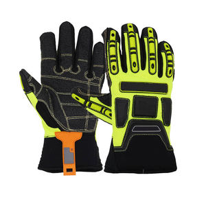 Vente en gros de gants de fournisseur OEM Gants de mécanicien résistants aux chocs en TPR Fonction anti-impact ignifuge pour une protection ultime des mains - Product Image 1