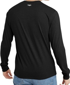 เสื้อยืดคอกลมแขนยาวผ้าฝ้ายออร์แกนิกสำหรับผู้ชาย - Product Image 4