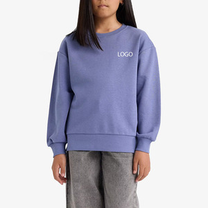 Soft Cotton Fleece Fabric <b>Sweatshirt</b> Warm And Lightweight Casual Wear Custom Logo Printing / Embroidery <b>Long</b> Sleeve Design 2026 - Product Image 1