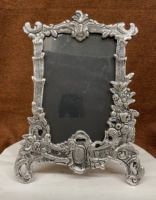 Nouvel arrivage de cadre Photo de Table Antique plaqué argent fait à la main 11 pouces pour la décoration de la maison et les cadeaux