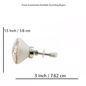 Nueva Llegada Marroquí de Lujo de Oro Rosa Flor de Cerámica Perillas Cajón Gabinete Manija Tiradores Muebles Manijas y Perillas - Product Image 5