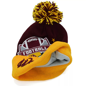 Venta al por mayor de punto de invierno Beanie Sombreros Unisex con puños sin sublimación Imprimir Beanie Skull Cap Custom Beanie Ronpex - Product Image 4