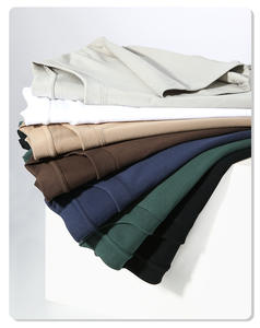 Camiseta de algodón con cuello redondo informal transpirable sólida de gran tamaño personalizada DGT de lujo para hombres - Product Image 3