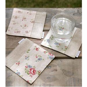 Posavasos de lino elegante de tela suave con forma cuadrada de Color azul para posavasos de mesa de restaurante en casa - Product Image 5