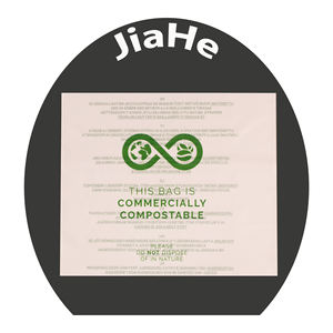 Bolsas biodegradables blancas esmeriladas con advertencia de asfixia para ropa, camisetas, embalaje adhesivo autosellante, bolsillos planos - Product Image 2