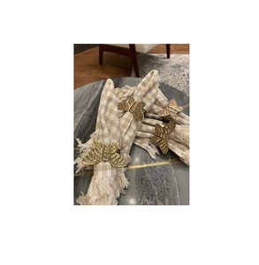 แหวนผ้าเช็ดปากทองเหลืองแหวนผ้าเช็ดปากสำหรับตกแต่ง - Product Image 3