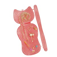 Kit perlengkapan jahit tenun tangan Set tas selempang dan dompet koin jaring plastik berbentuk rusa tidak terlihat