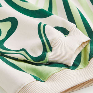 Logotipo personalizado bordado 100% algodón pulóver sudaderas para bebé niñas invierno para niña Sudadera con capucha con manga larga tela polar - Product Image 4