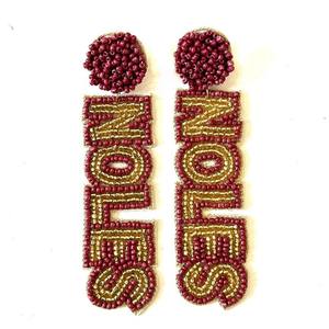 Pendientes de cuentas de semillas de fiesta en la piscina-Pendientes de declaración de verano hechos a mano con cuentas de la India pendientes hechos a mano para mujeres y niñas - Product Image 4