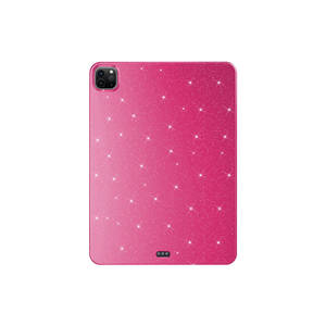 Étui de protection pour tablette Netzy Luxury Glitter Shiny TPU PU Business pour iPad Pro 11 2020 (2e génération) Housse arrière en coton violet foncé - Product Image 5