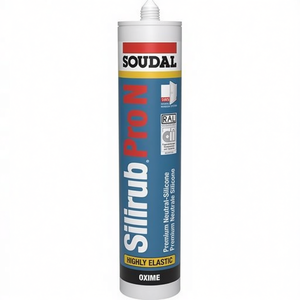 Sellador de Silicona Blanco SOUDAL Pro N de 300 ml, Impermeable, Duradero y Fácil de Aplicar - Product Image 3