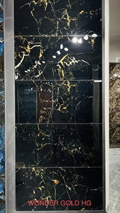 Morbi India's Modern 600*1200mm Carreaux de porcelaine polie 8.8mm d'épaisseur lisse, brillant, propre et brillant Conception de briques réfractaires - Product Image 5