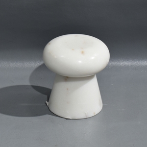 Modern Design Hand Carved Marble Table Top <b>Mushroom</b> Shape Sculpture Wedding Home <b>Decor</b> Engraved Portrait Wholesale Metal Arts - Product Image 3