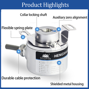 K38-L Loạt Trục Rỗng Mù Lỗ 10Mm A + B + Z + A-B-Z- NPN 1000ppr DC5-30V Hollow Shaft Rotary Mã Hóa Gia Tăng - Product Image 2