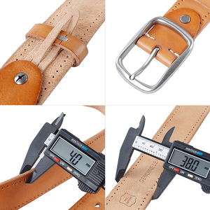 Cinturón de Cuero Genuino Más Vendido, Cinturón de Cuero Real, Cinturón de Diseñador de Moda para Jeans - Product Image 6