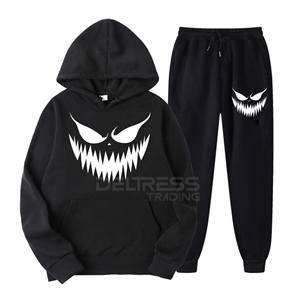 Sudaderas con capucha con estampado GSM 330 550 para mujer de alta calidad con pantalones, chándales de talla grande para mujer, último diseño nuevo - Product Image 2