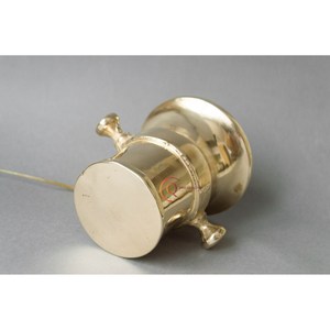 ครกและสากหม้อบดเครื่องเทศทำจากทองเหลืองชุบทองสำหรับใช้ในครัวบ้าน - Product Image 4