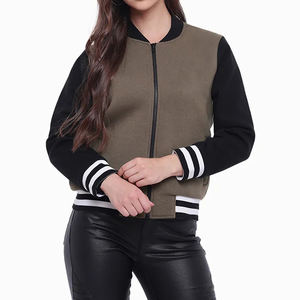 แจ็คเก็ตวาร์ซิตี้ผู้หญิงคุณภาพสูงจากโรงงาน ระบายอากาศได้ดี ออกแบบโลโก้ได้ตามต้องการ น้ำหนักเบา เหมาะสำหรับฤดูหนาว ราคาขายส่งจากโรงงาน - Product Image 1