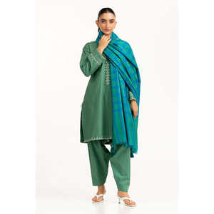 ผ้าคลุมไหล่ลายตารางอะคริลิกคุณภาพสูง SH-25-119 ผ้าคลุมฮิญาบปักลายลูกไม้สไตล์ชาติพันธุ์ ผ้าพันคอแบบสี่เหลี่ยมผืนผ้าทรงใหม่สำหรับชาวมุสลิม - Product Image 1