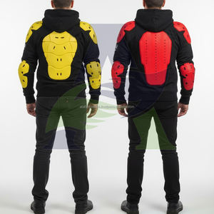 Sudadera con Capucha de Kevlar para Motociclistas con Protección de Nivel 2 CE, Forro de Aramida Negro, Fabricada en Pakistán por OEM - Product Image 3