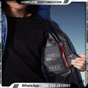 Chaquetas Acolchadas para Hombre de Alta Calidad OEM, Chaquetas Acolchadas con Cremallera Completa, Chaquetas Acolchadas de Talla Grande para Hombre - Product Image 3